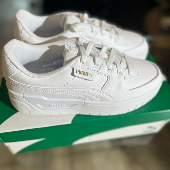 #NWT #PUMA Cali Dream Lth (Womans) 2022 White on White! Size US: 10 - Picture 10 of 10